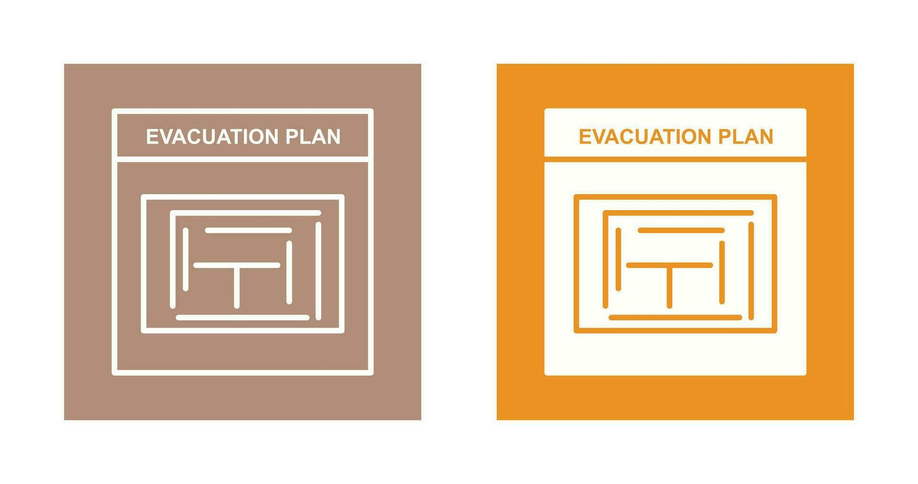 Evacuation Plan Vector Icon