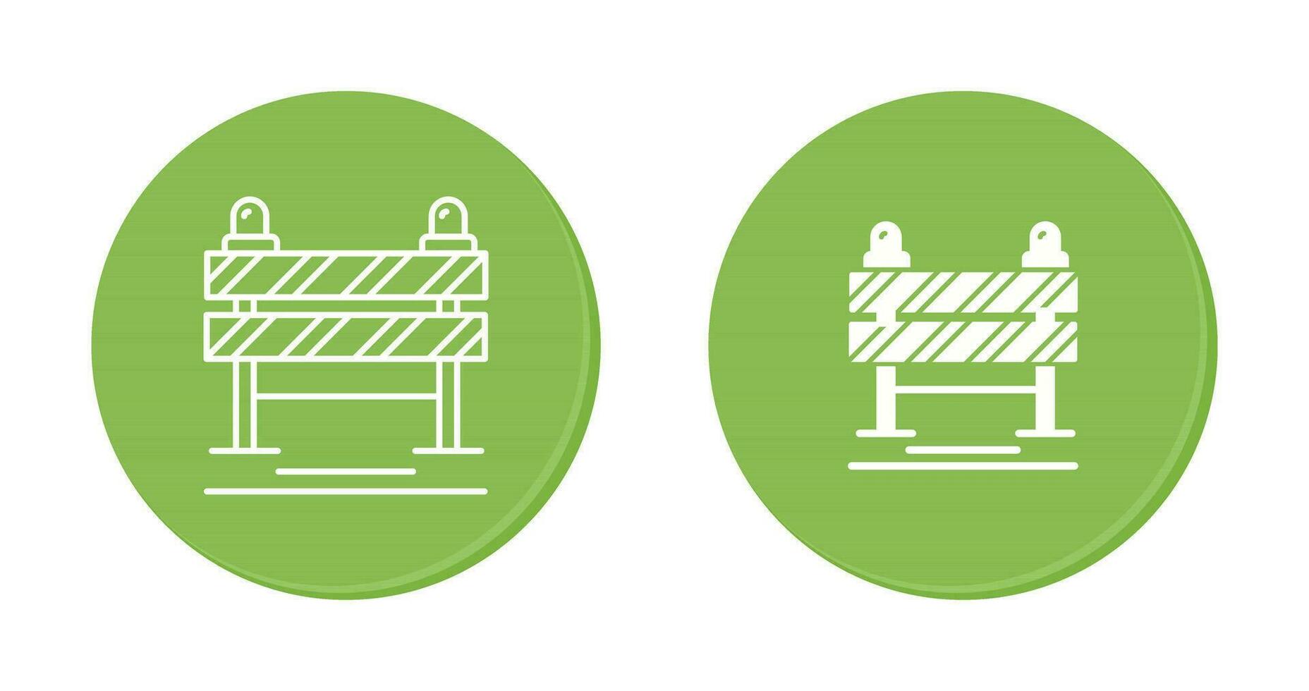 Road Blockade Vector Icon