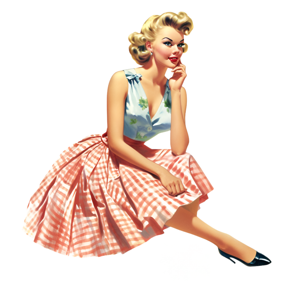 Clásico Moda ilustración modelo acuarela ai generado clipart png