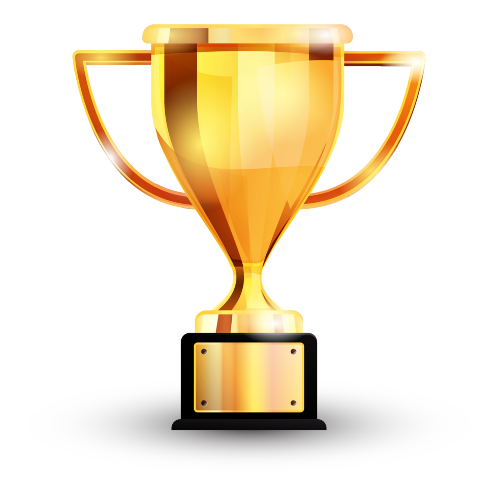 A Gold Trophy for The Winner png