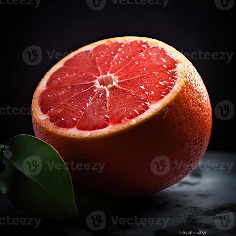 Orange on Dark Background. photo