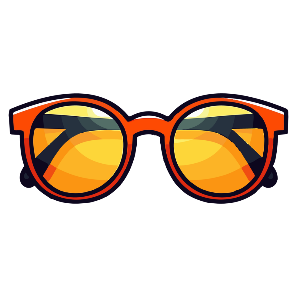 colorful style cute glasses png