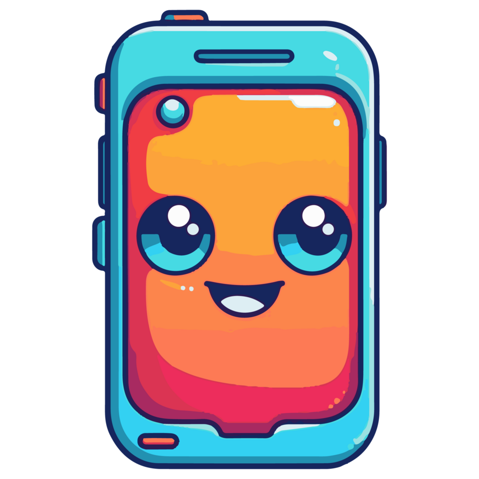 mignonne téléphone portable icône png