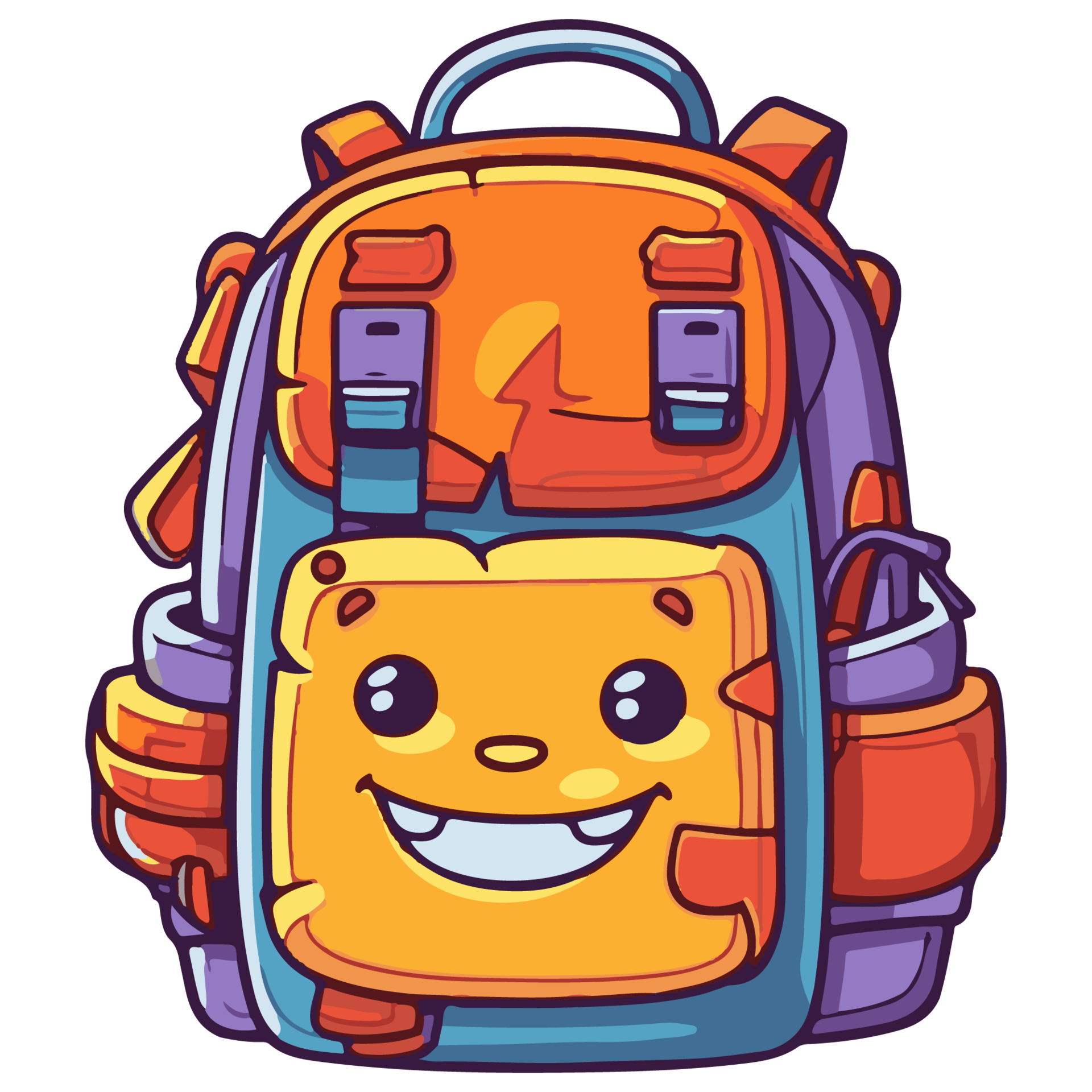 icon cute student backpack 24781352 PNG