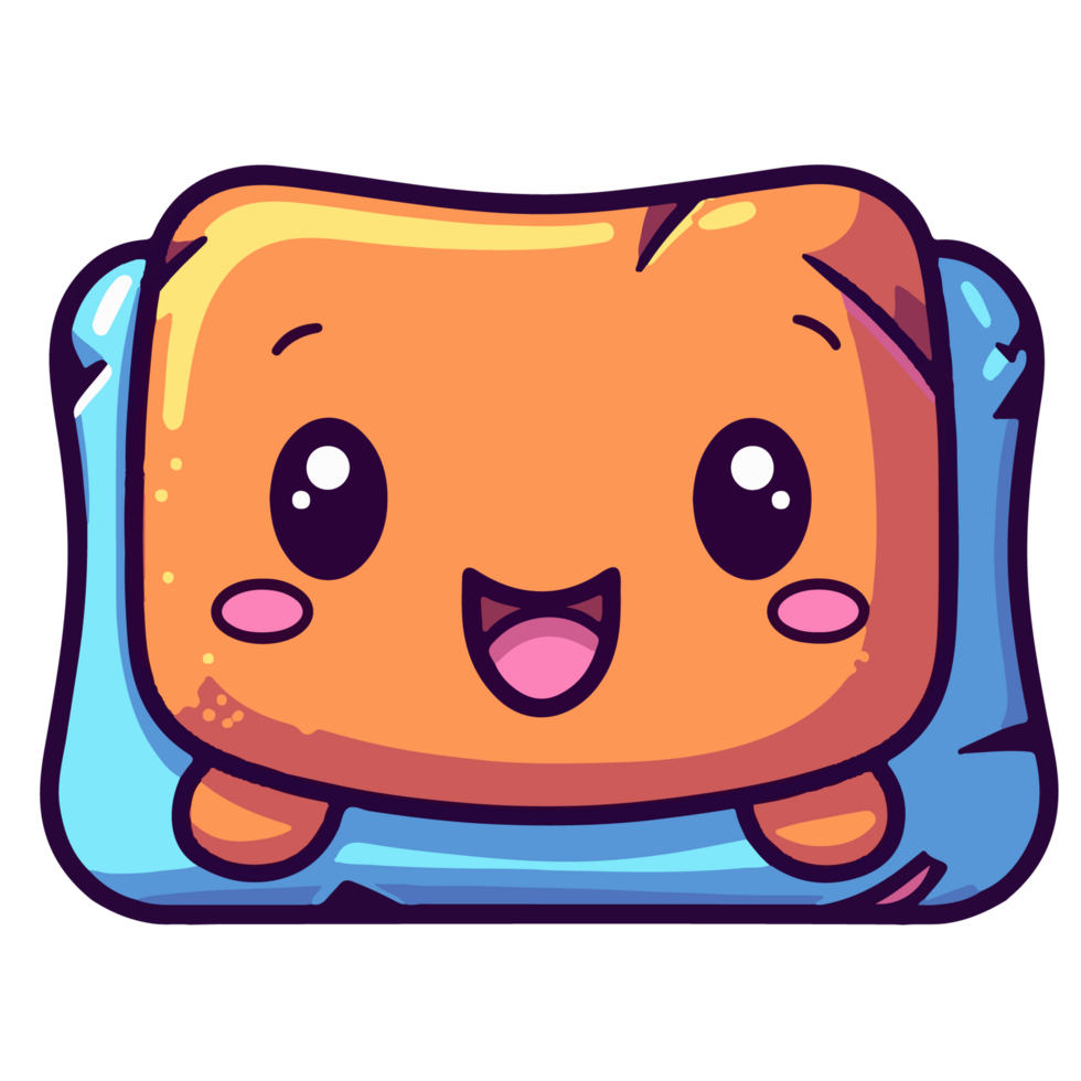 Cute funny Pillow character png