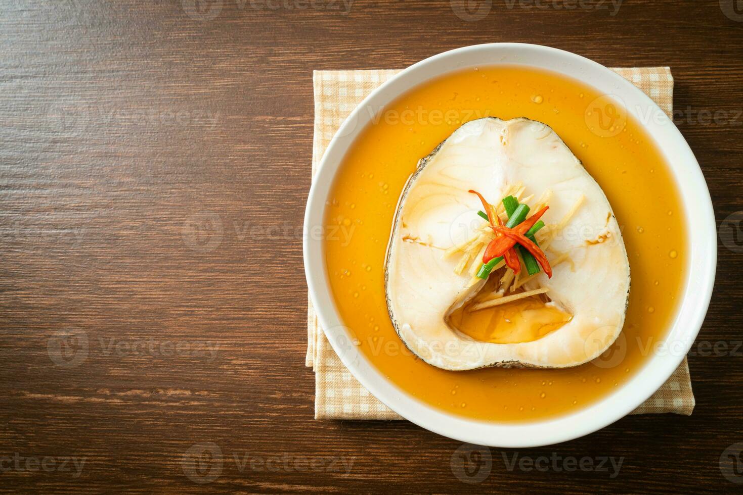 Steamed Cod Fish with Soy Sauce photo