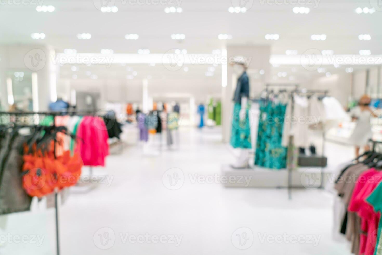 abstract blur and defocused luxury shopping mall and retail store for background photo