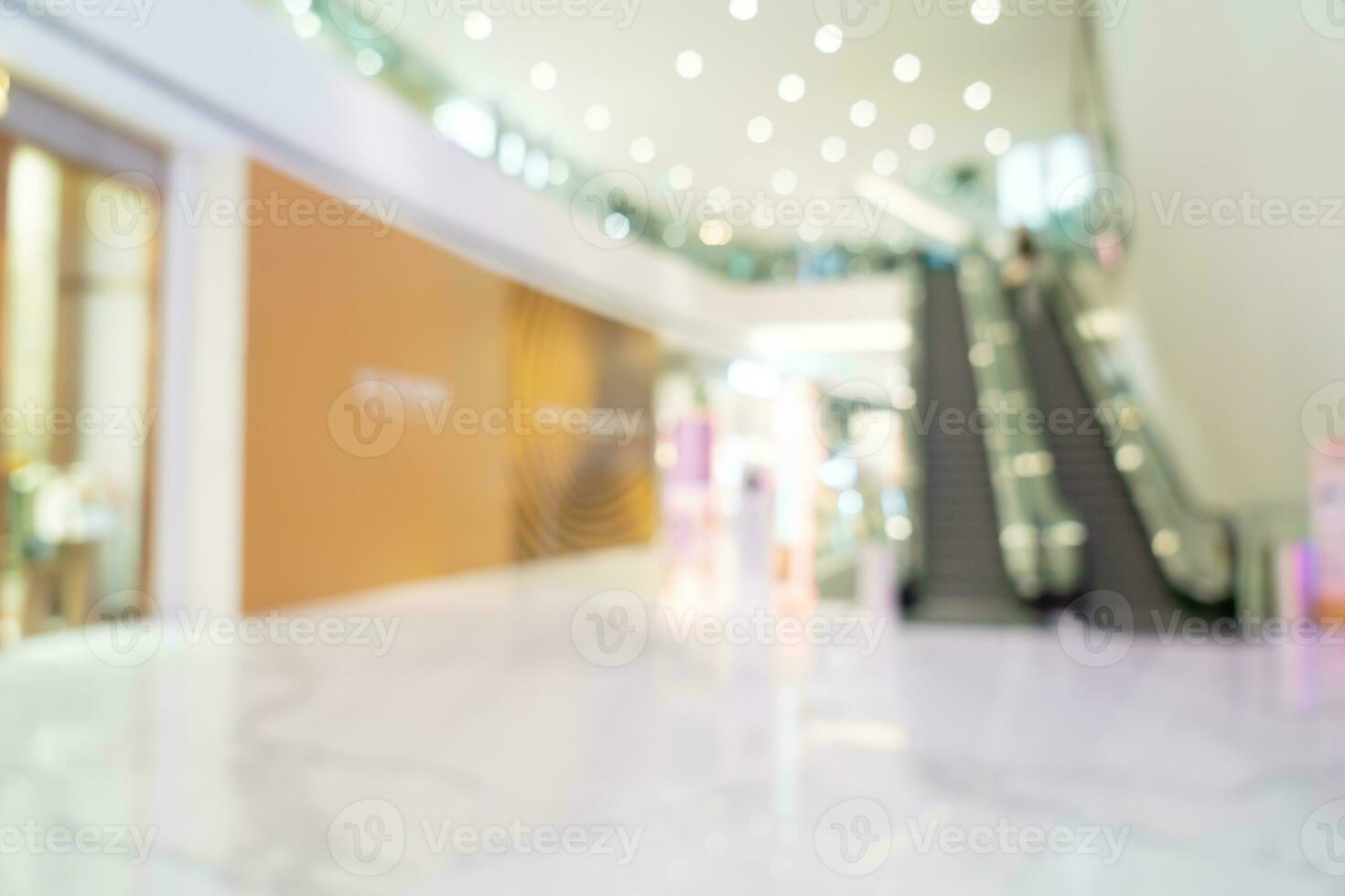 abstract blur and defocused luxury shopping mall and retail store for background photo