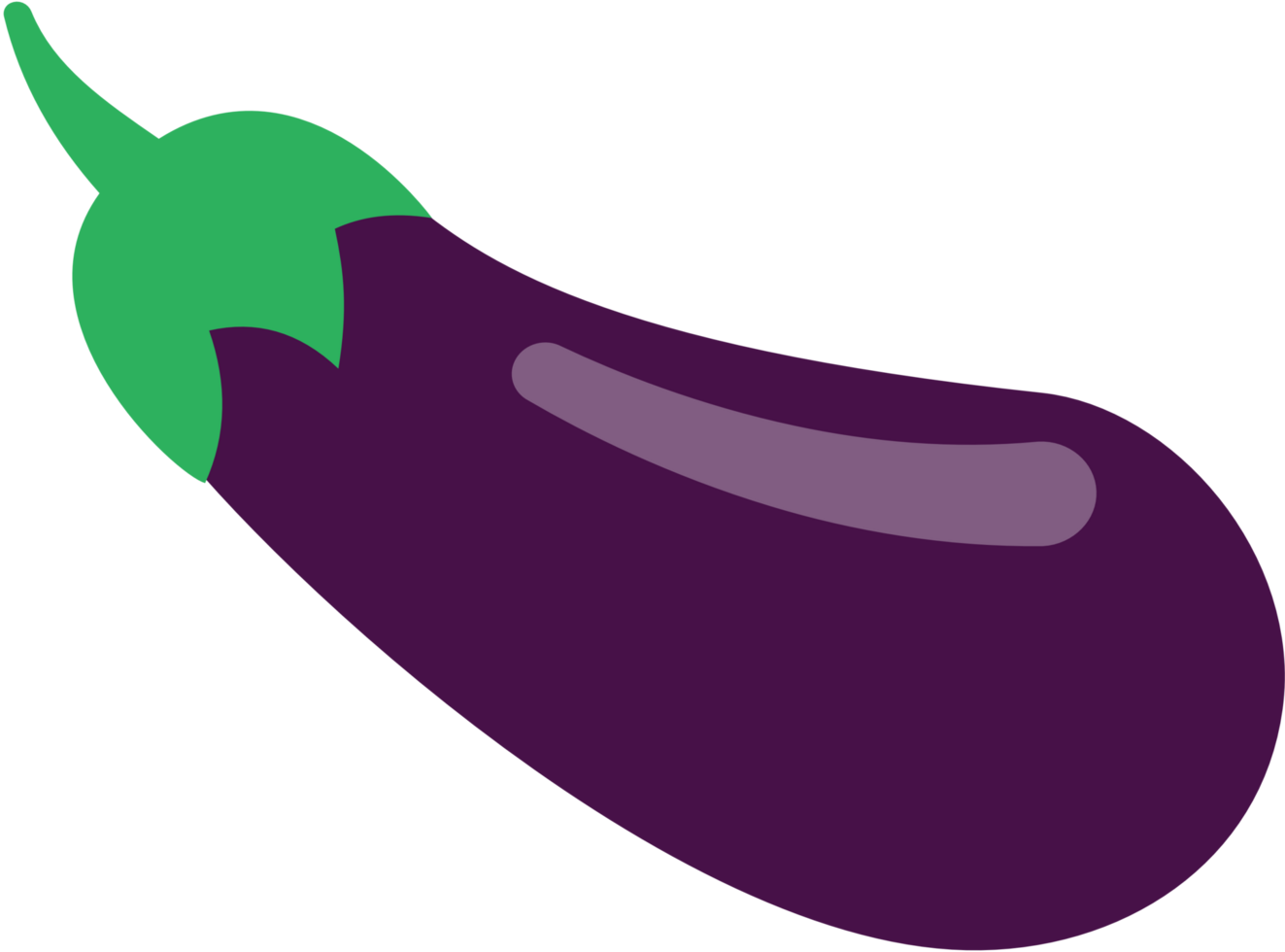 eggplant flat illustration. png