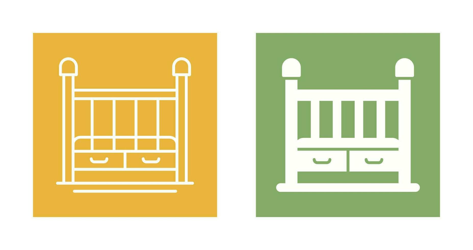 Baby Crib Vector Icon
