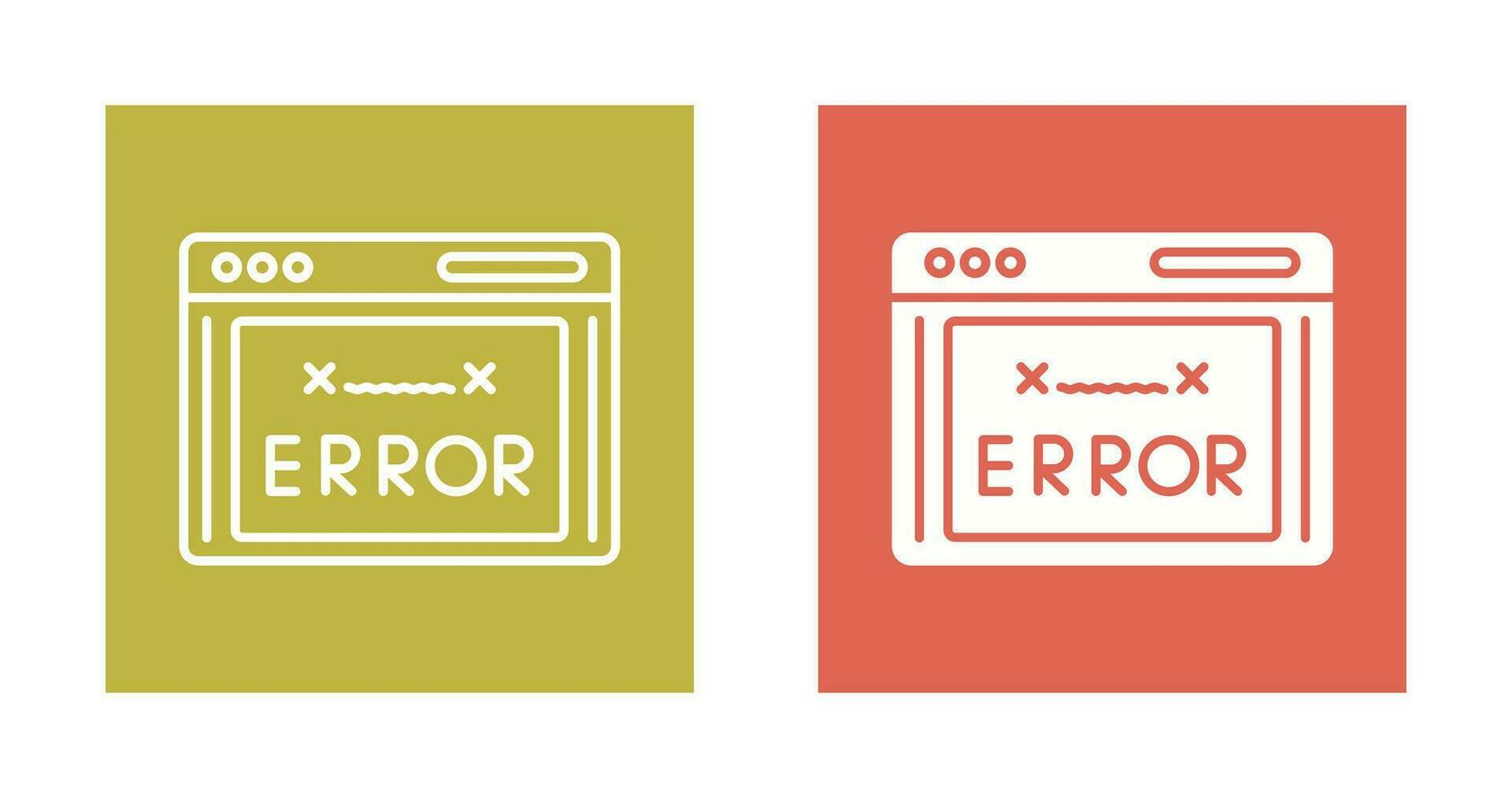 icono de vector de código de error