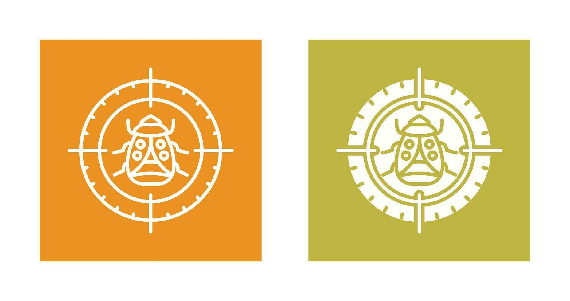 Bug Target Vector Icon