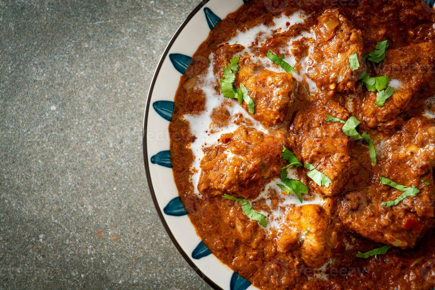 chicken tikka masala spicy curry meat food photo