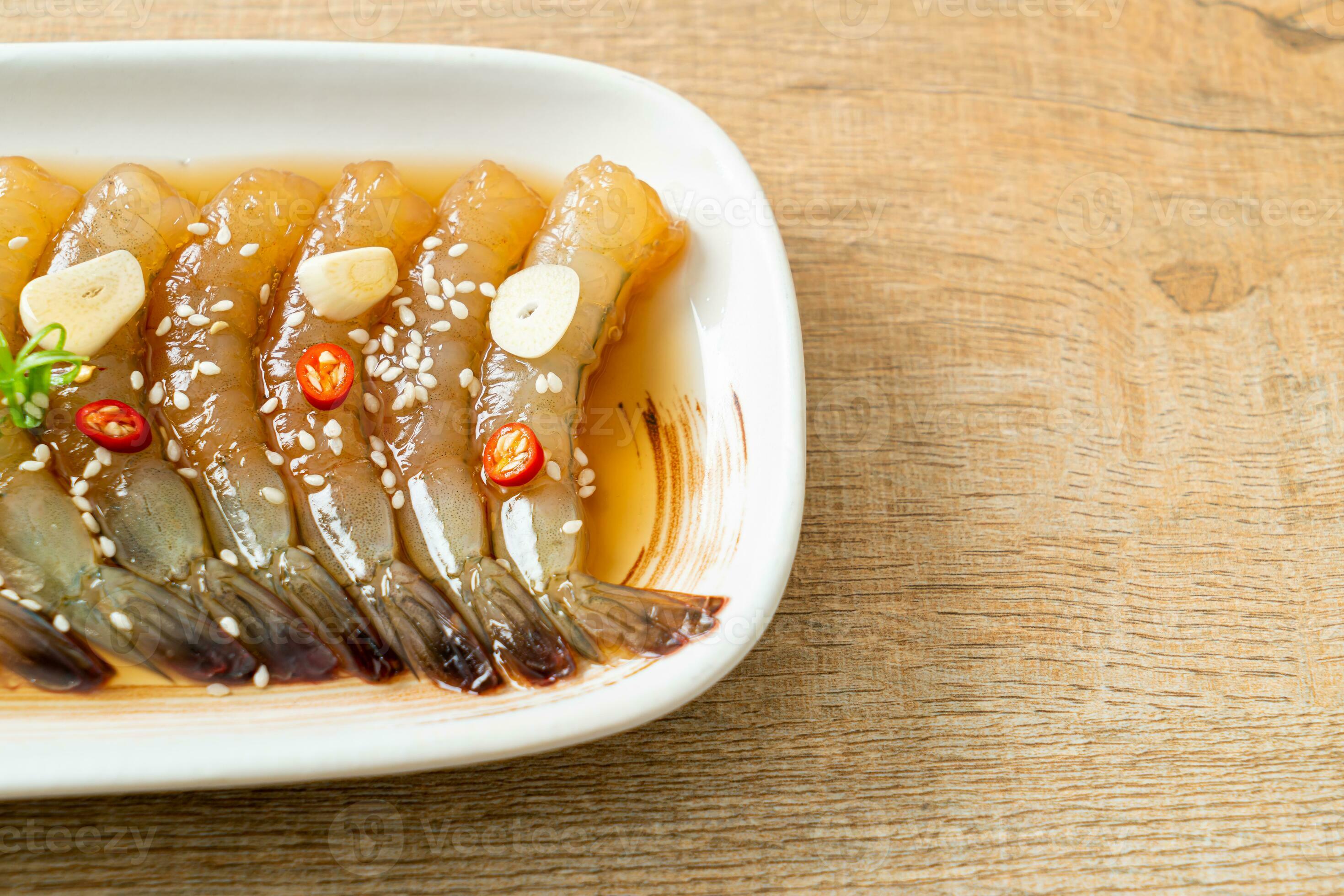 Korean Style Pickled Prawns or Korean Soy Sauce Pickled Shrimp 24782615