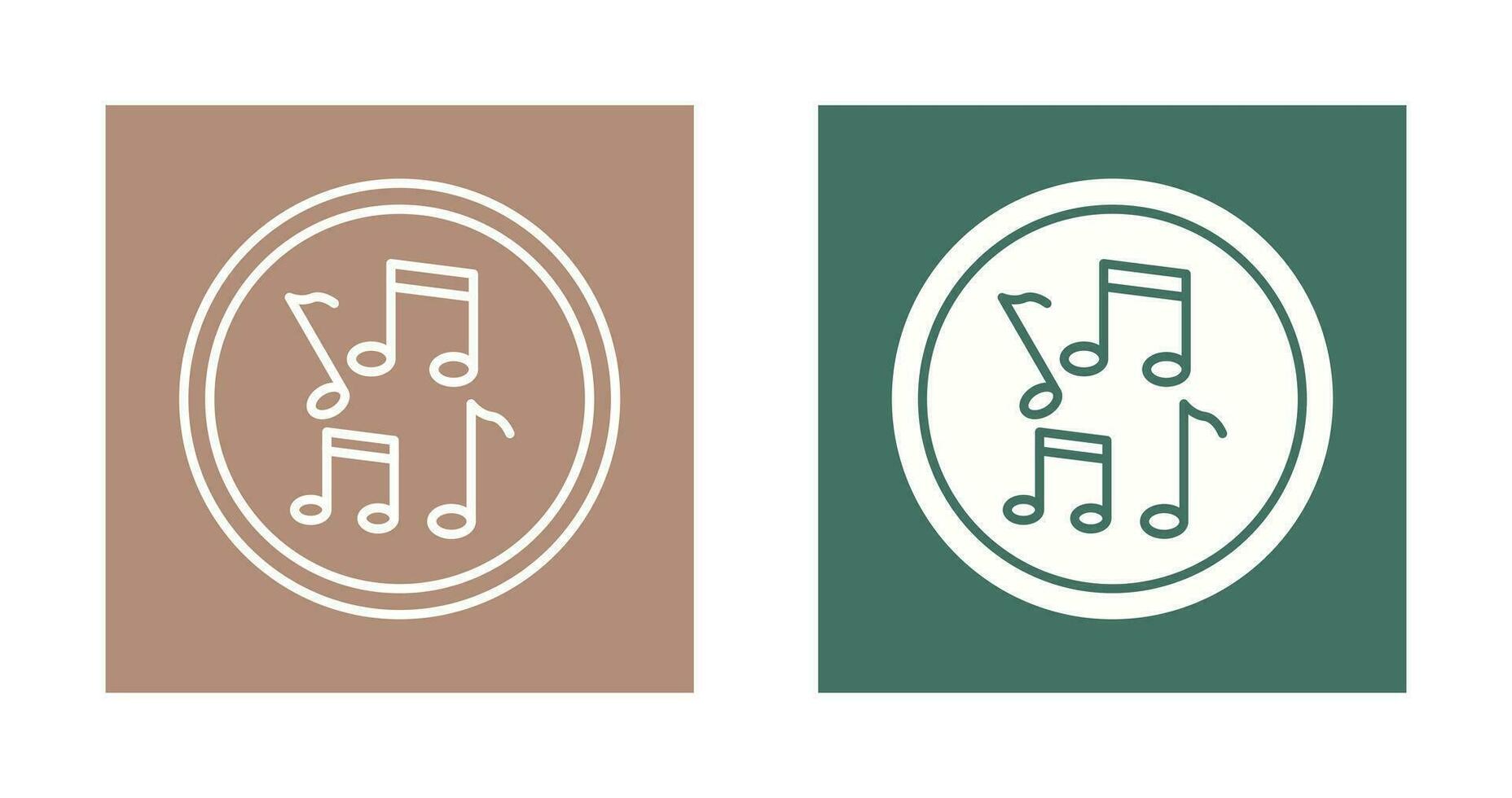 Musical Notes Vector Icon