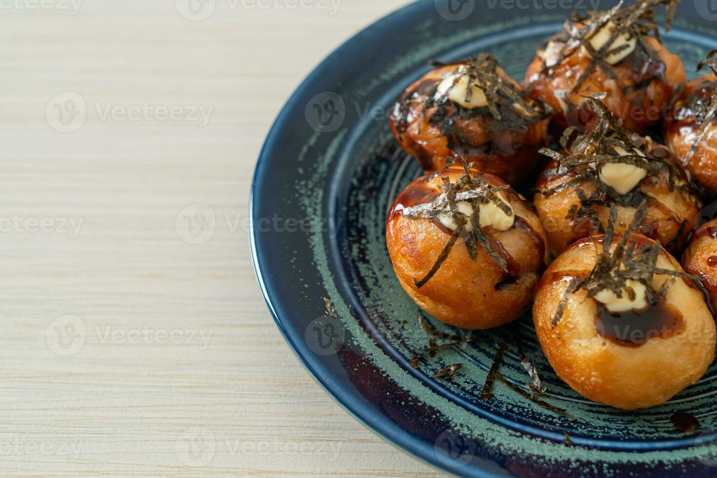 Takoyaki ball dumplings or Octopus balls photo