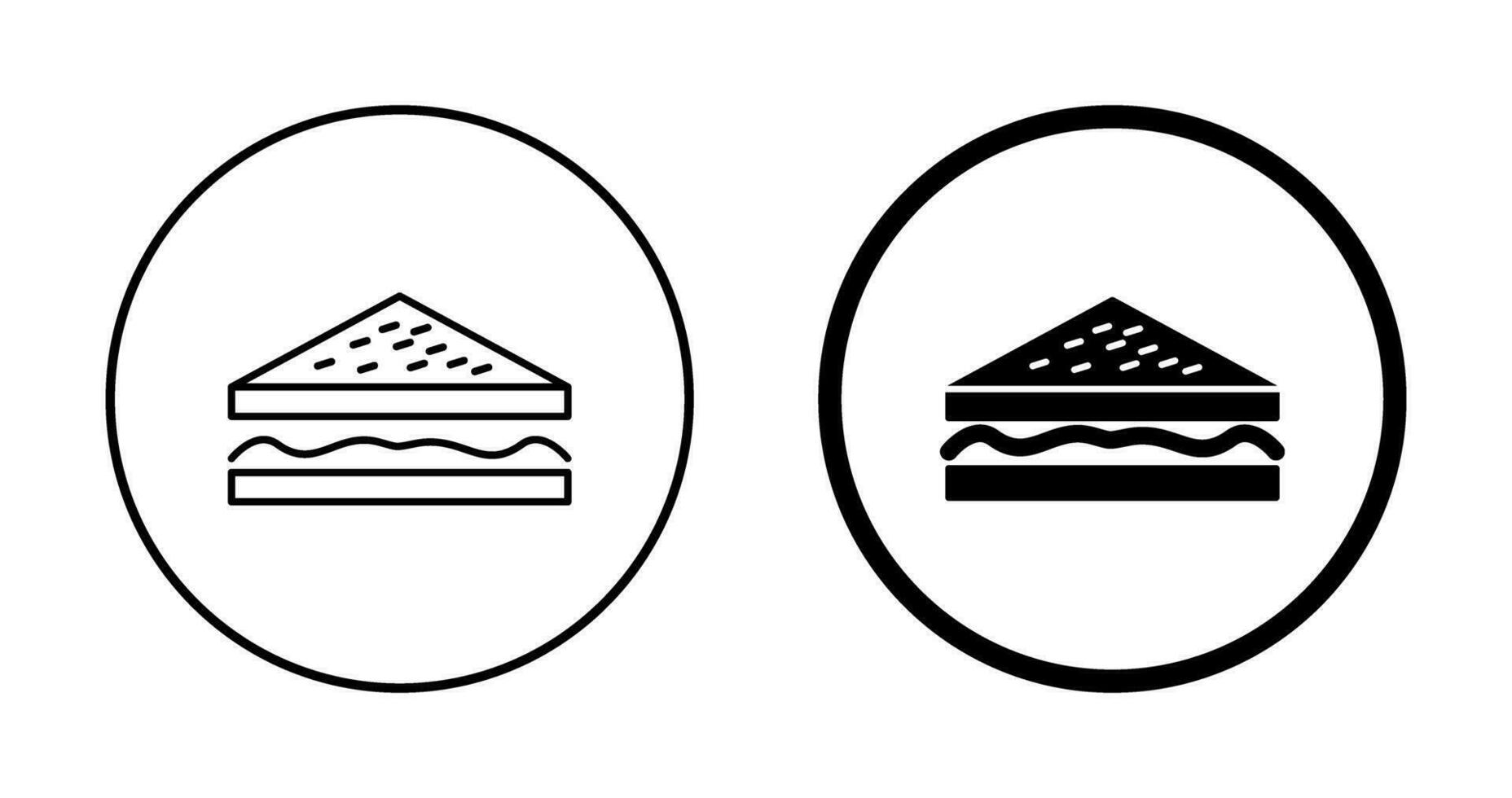 Unique Sandwich Vector Icon