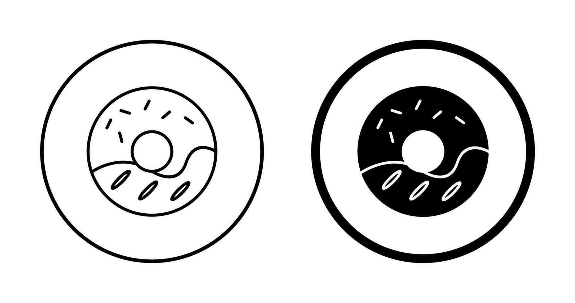 Cream Doughnut Vector Icon