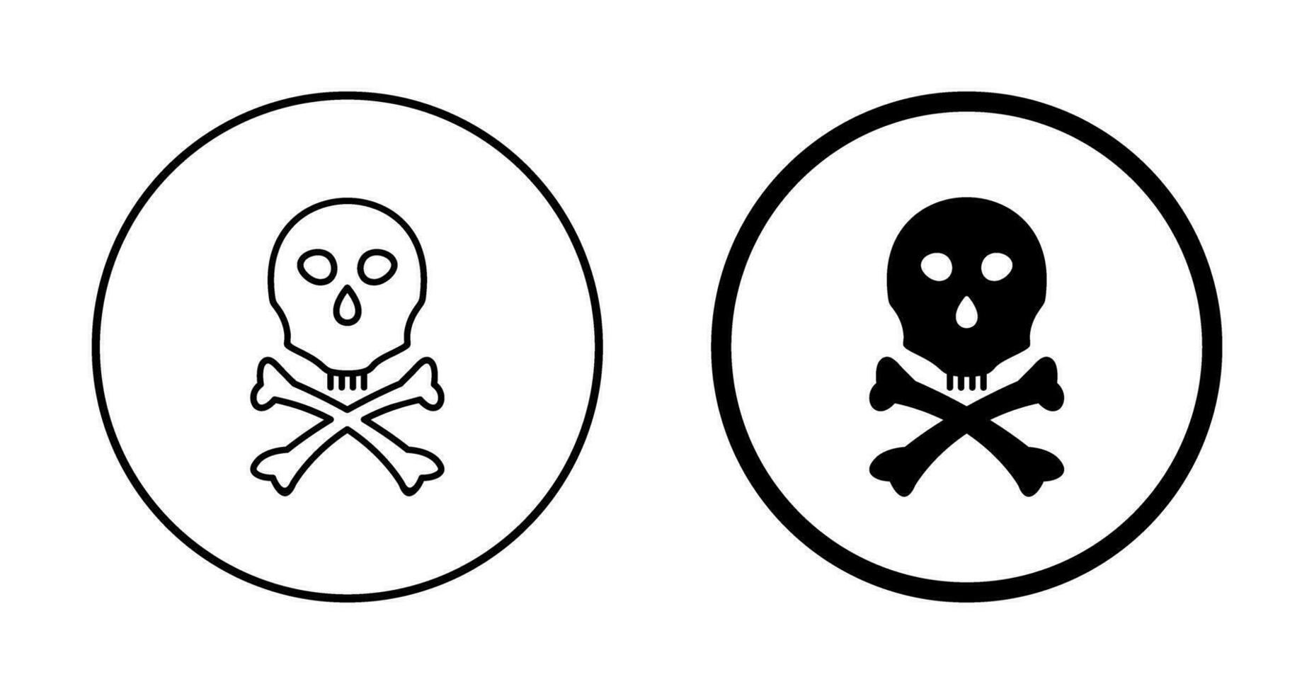 icono de vector de signo de muerte