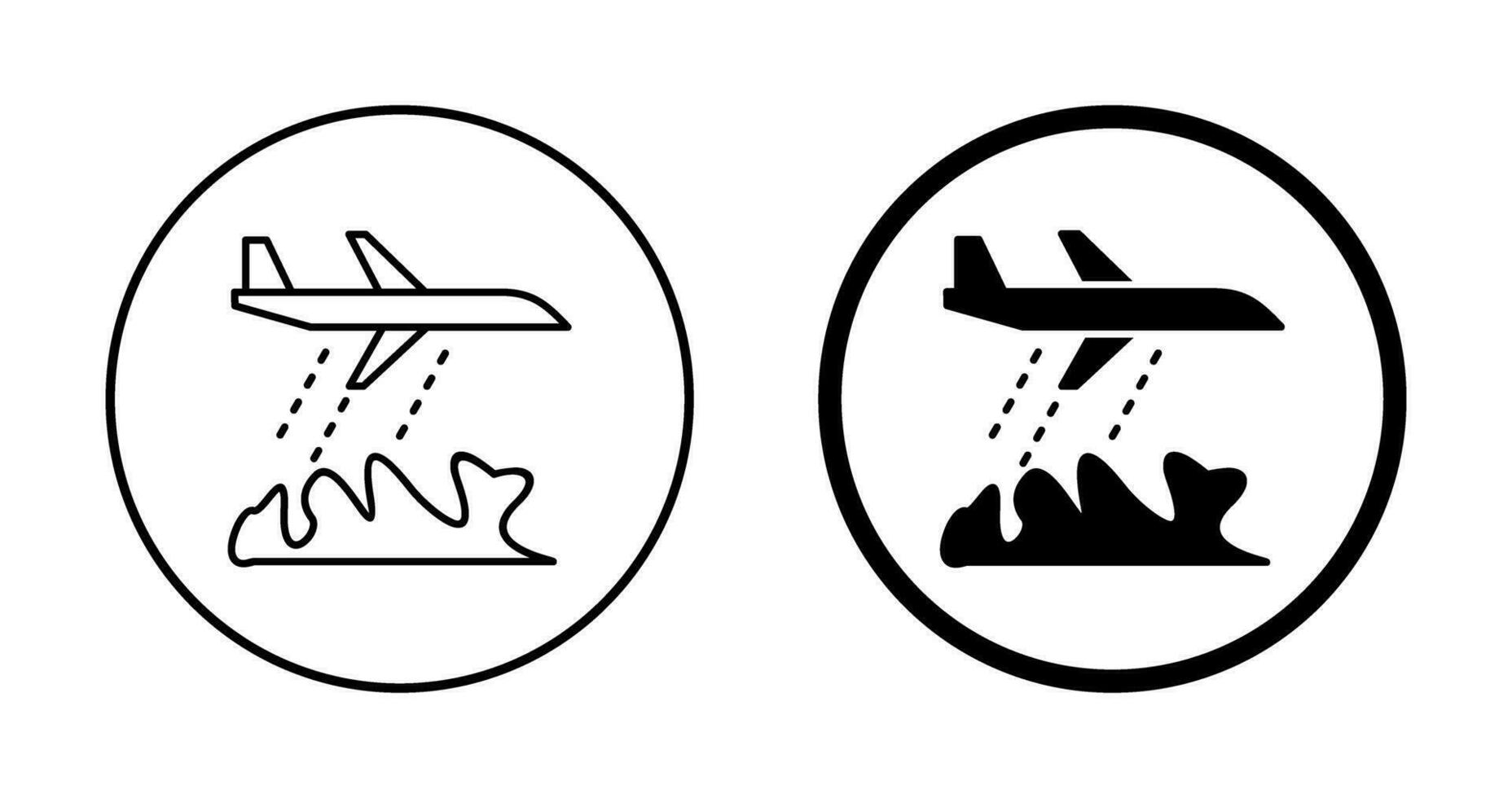 Unique Firefighter Plane Vector Icon