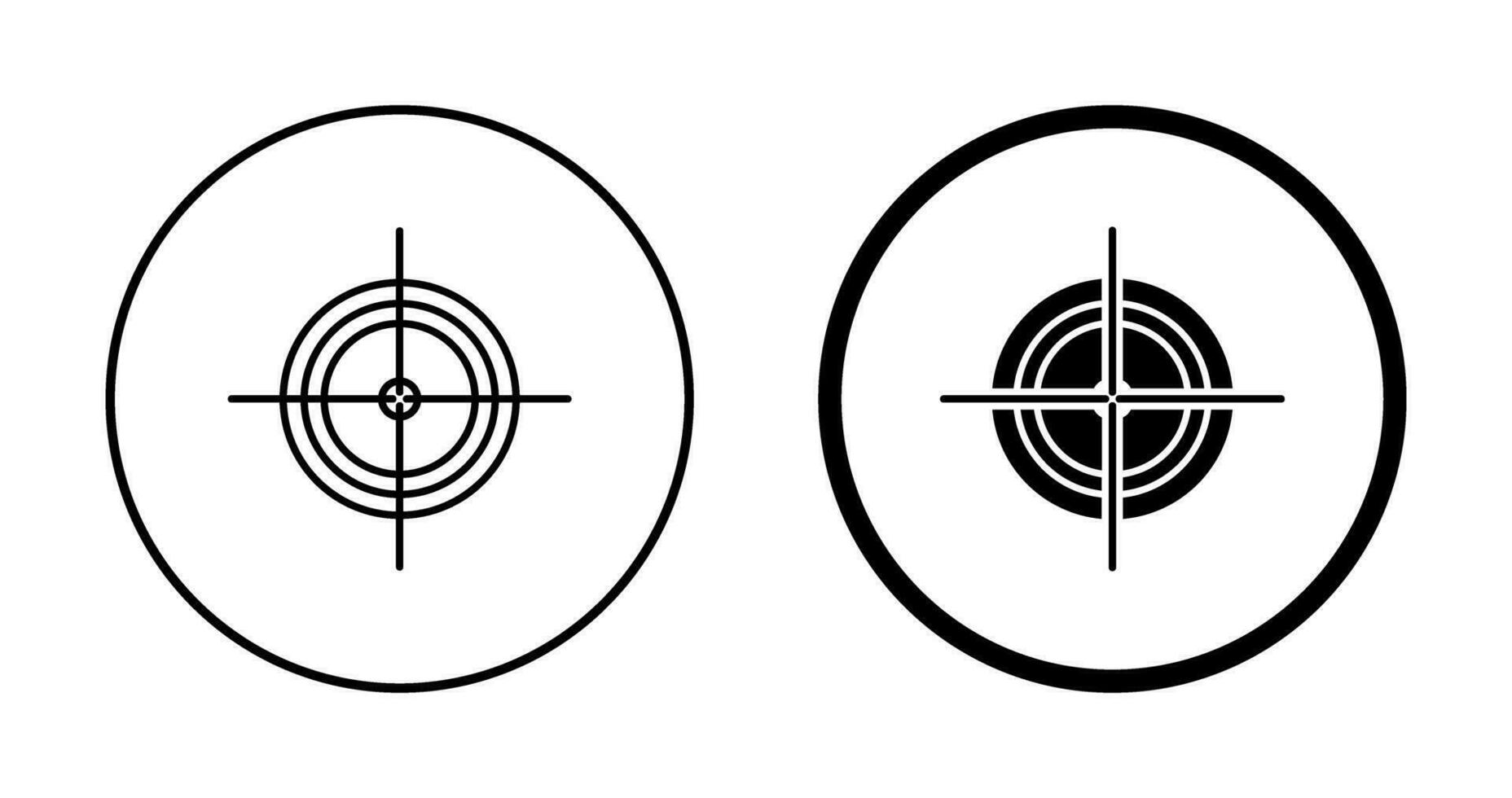Unique Target Vector Icon