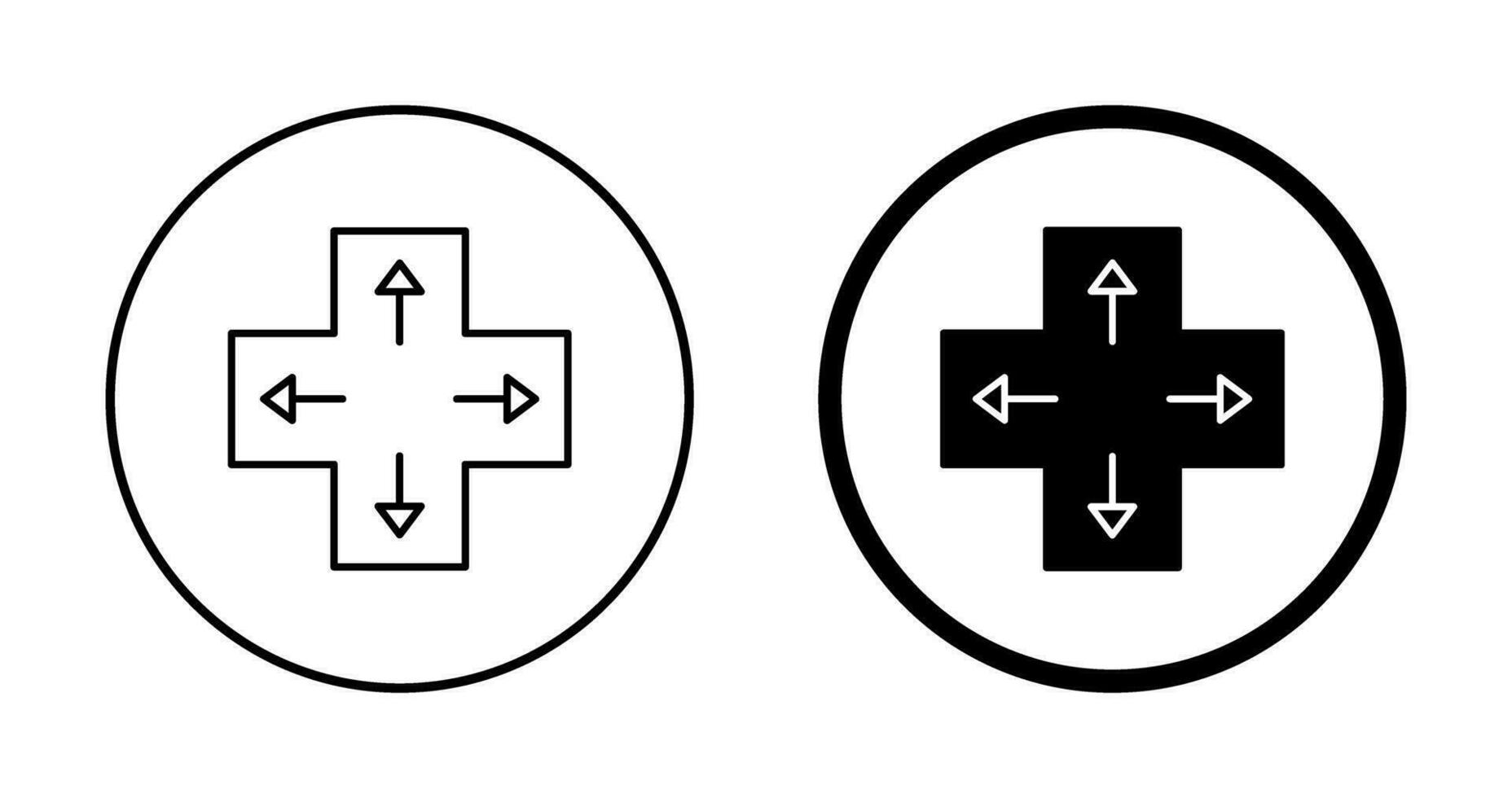 Unique Direction Keys Vector Icon