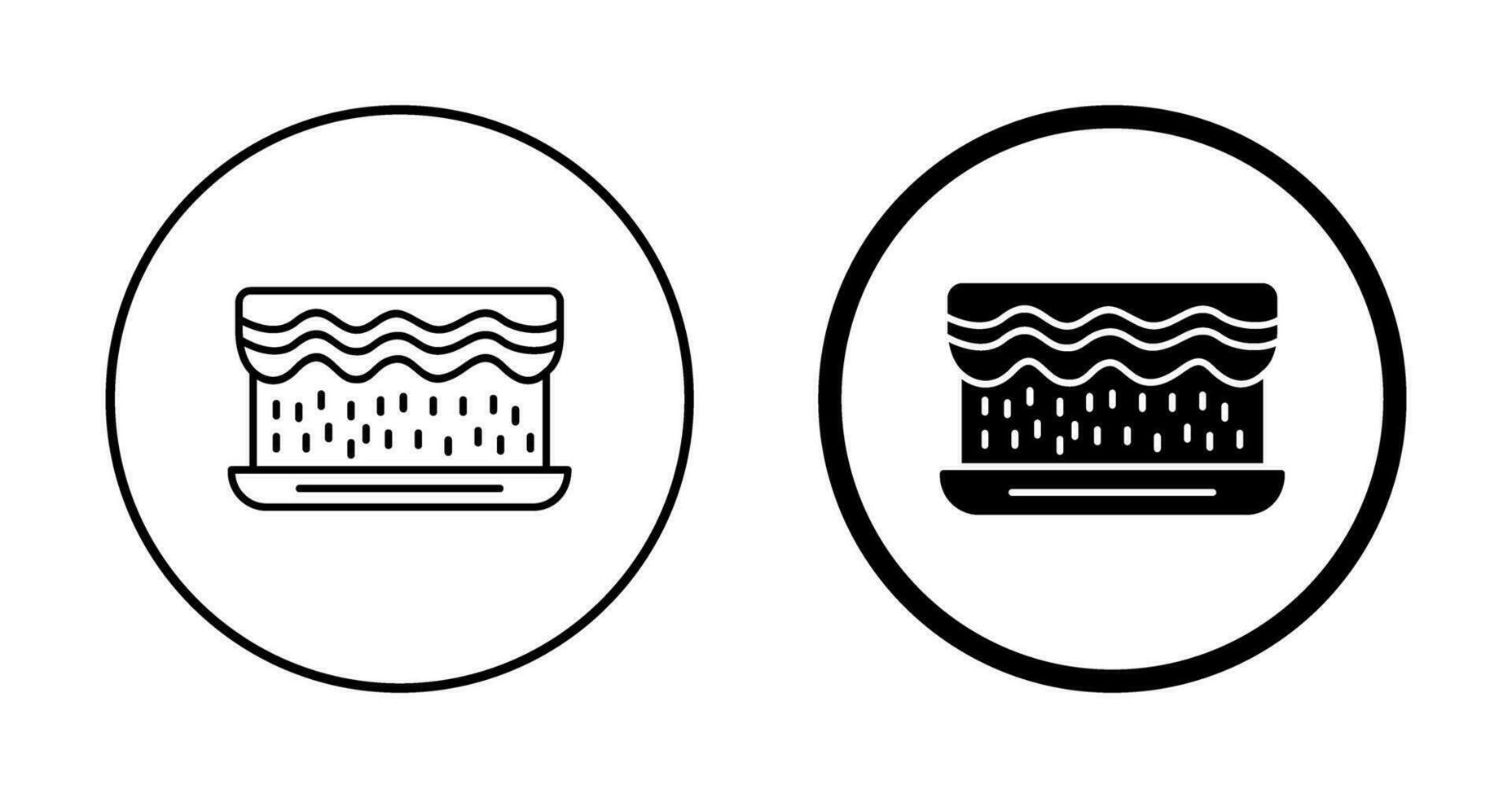 Unique Cream Cake Vector Icon