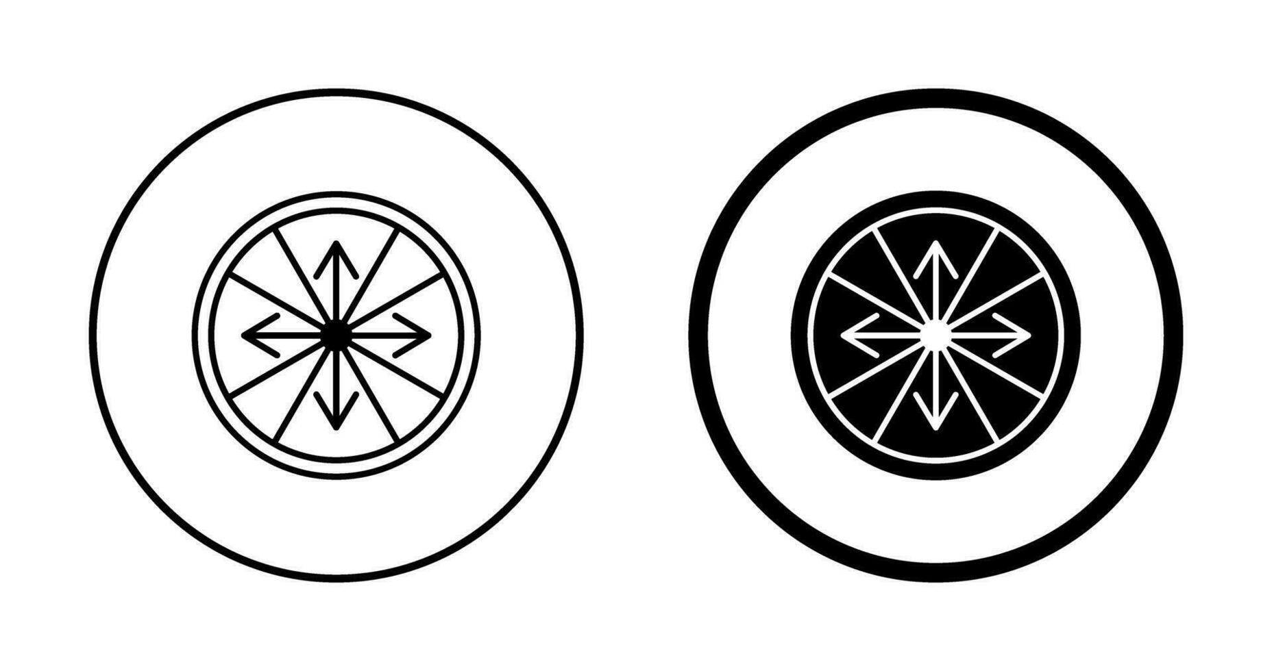 Roulette with Arrow Vector Icon