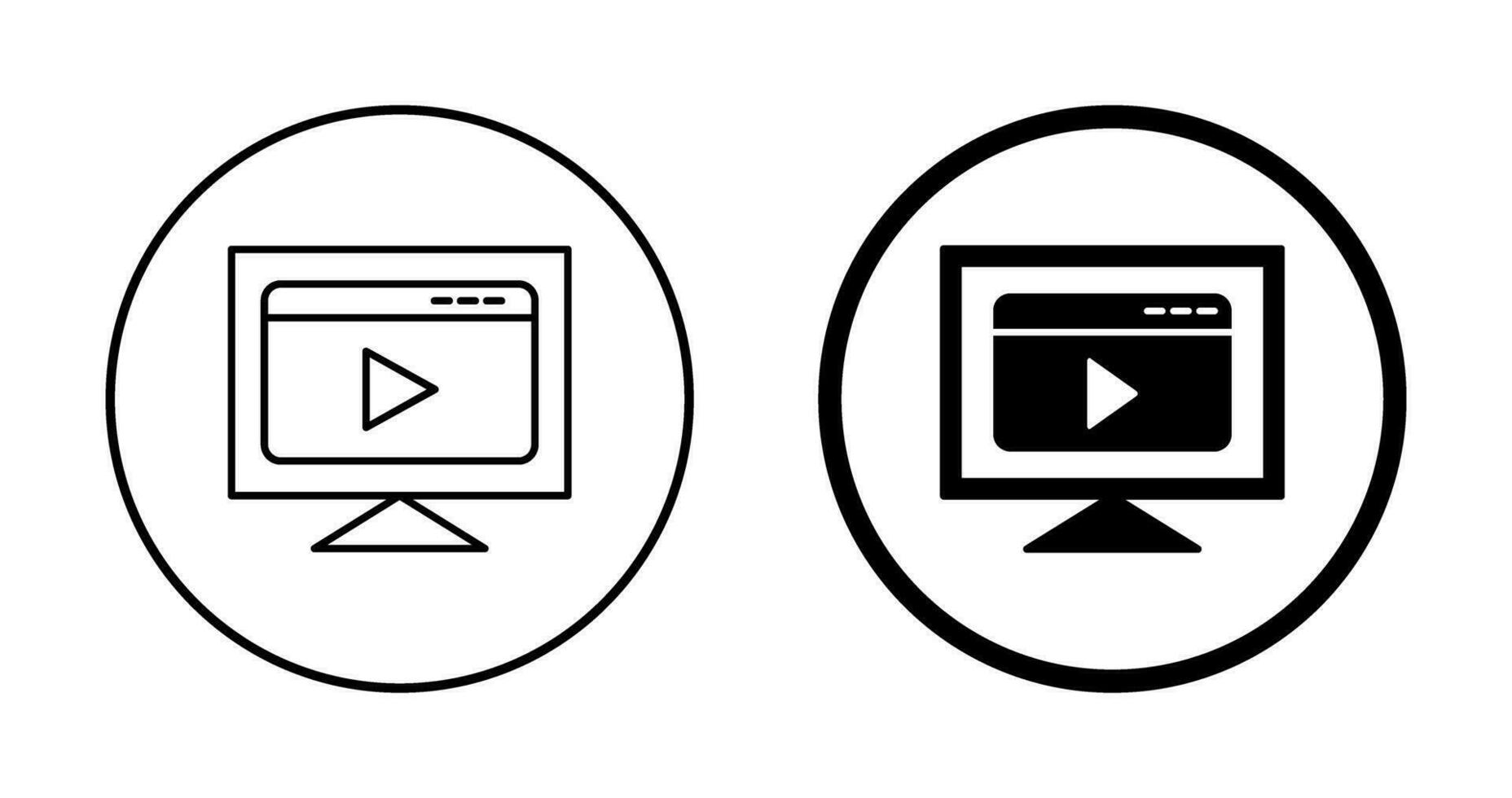 Video Streaming Vector Icon