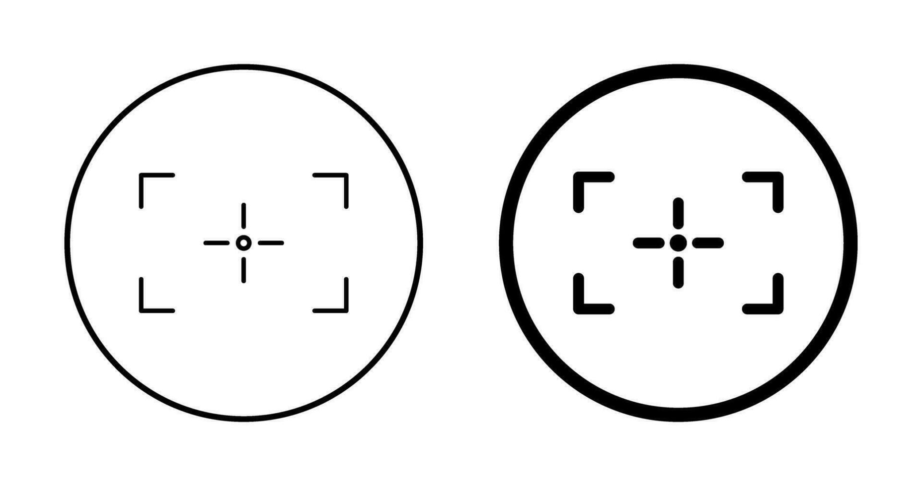 Unique Focus Vector Icon