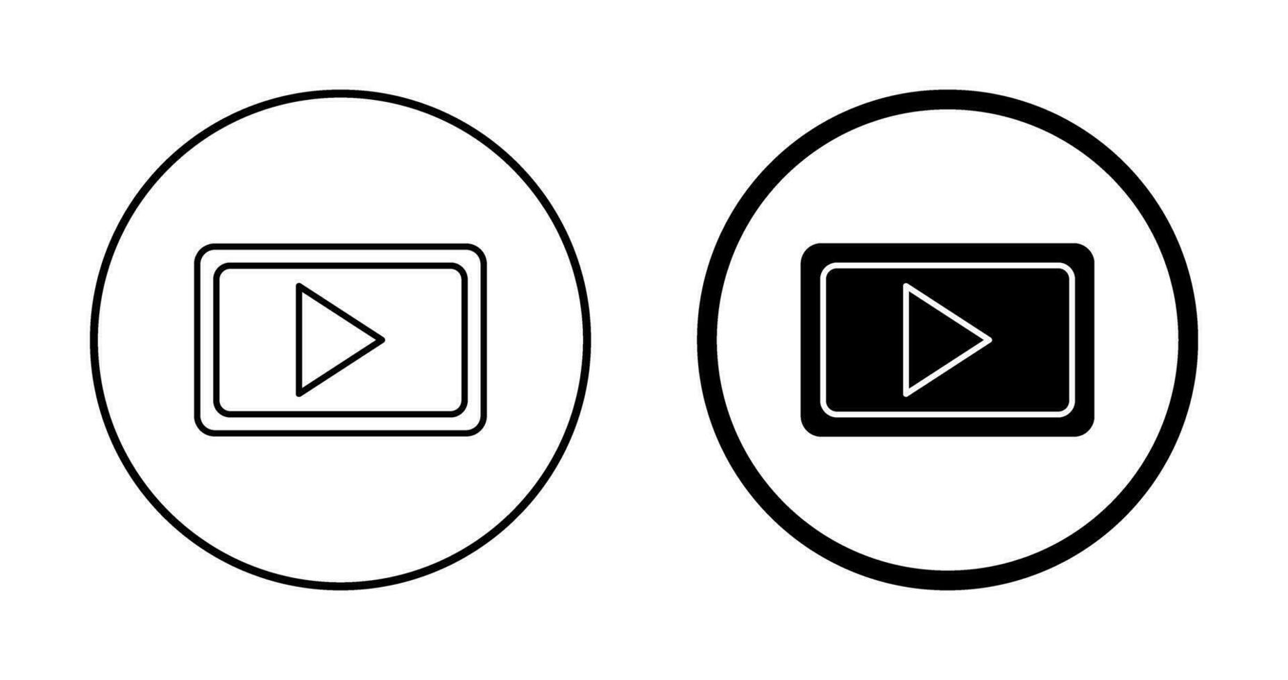 Unique Video Communication Vector Icon