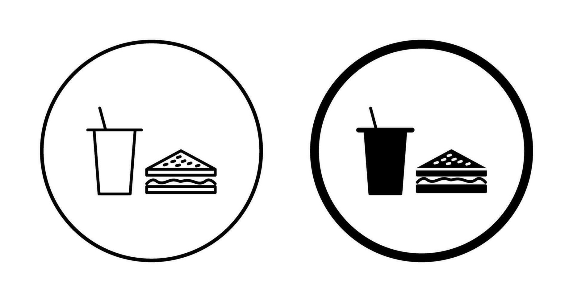 Unique Lunch Vector Icon