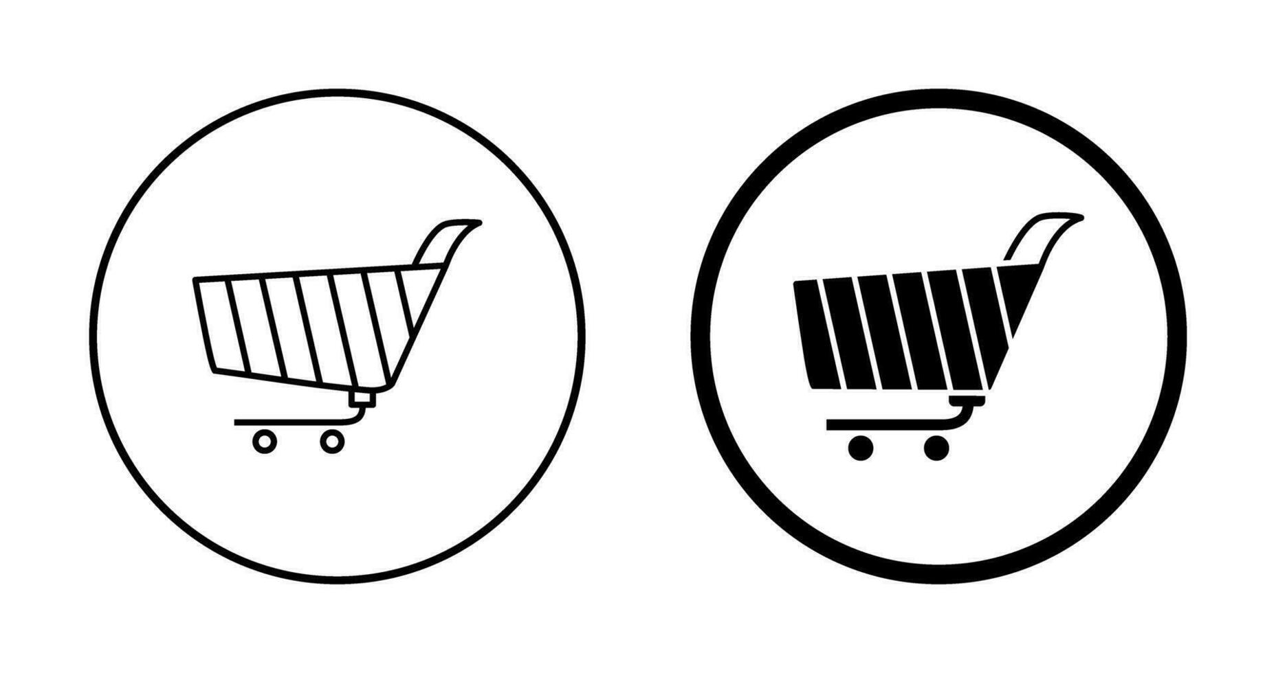 Unique Shopping Cart Vector Icon