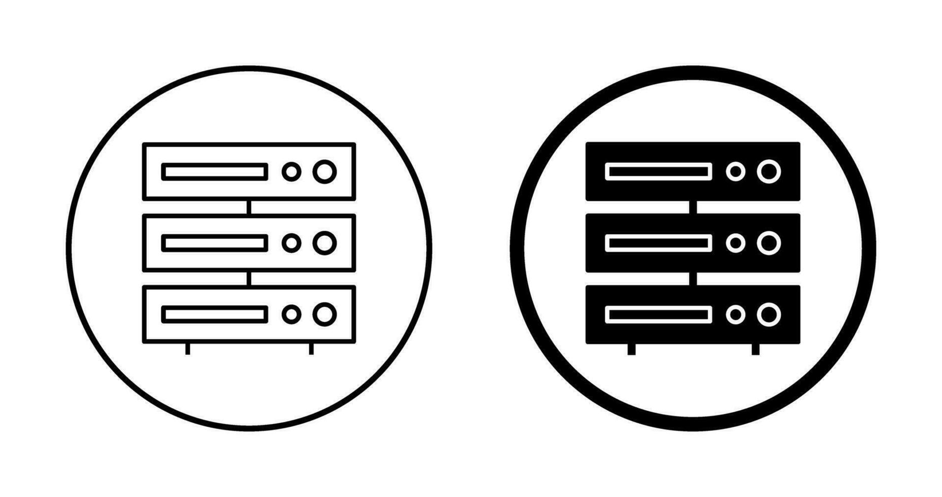 Unique Server Vector Icon