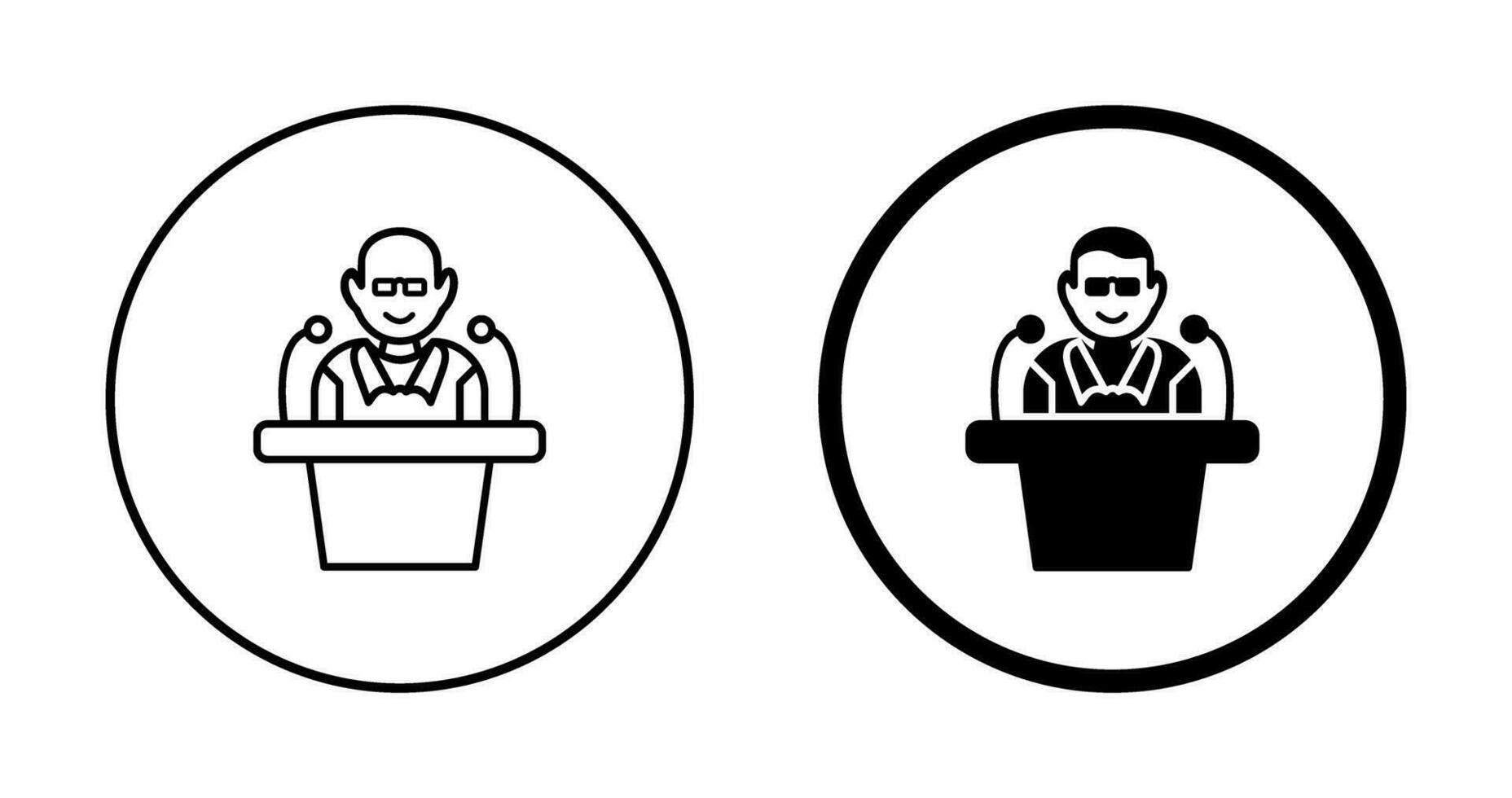 Unique Lecture Vector Icon