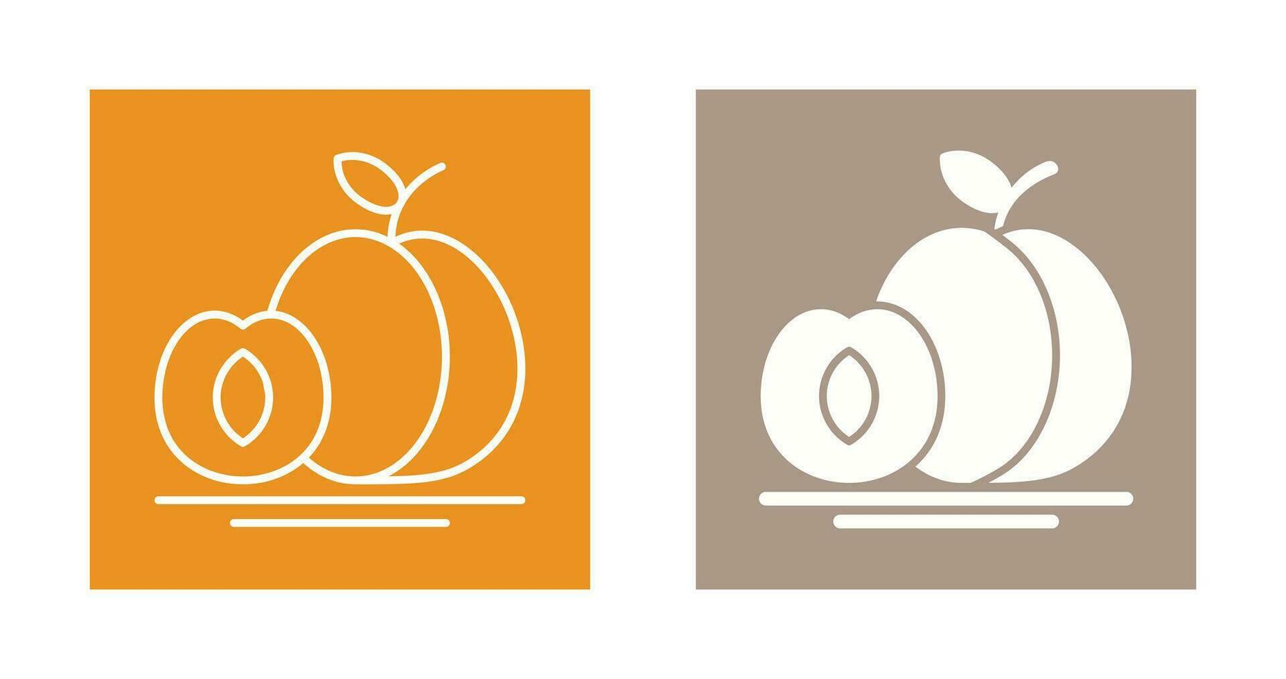 Apricot Vector Icon