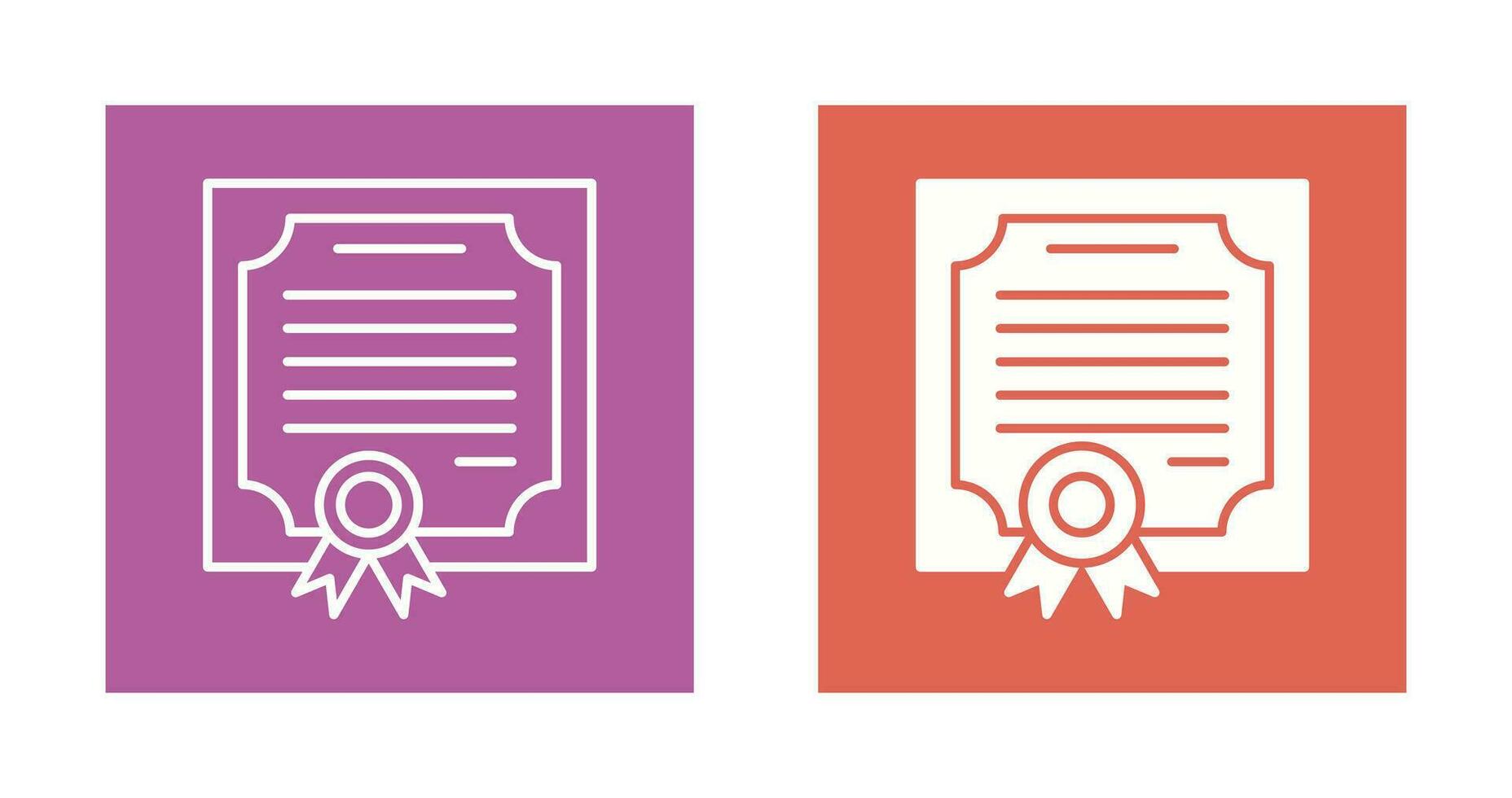 Certificate Vector Icon