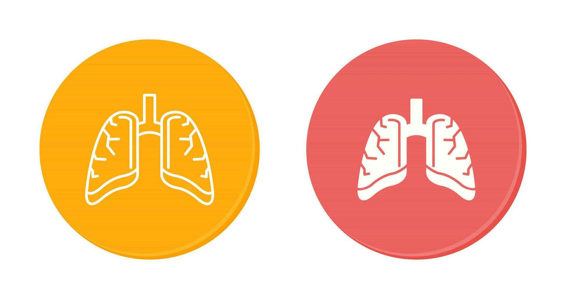 icono de vector de pulmones