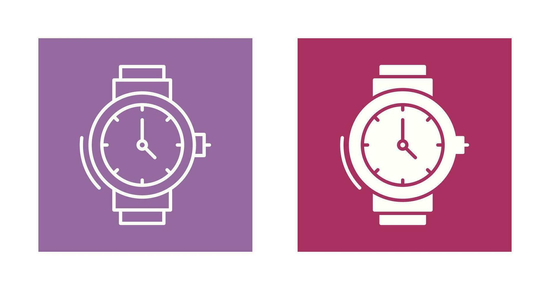 icono de vector de reloj de pulsera