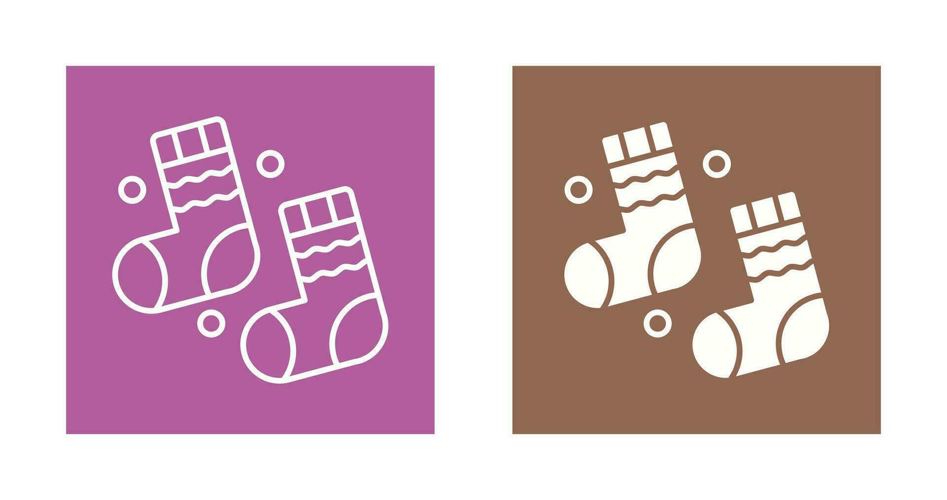 Winter Socks Vector Icon