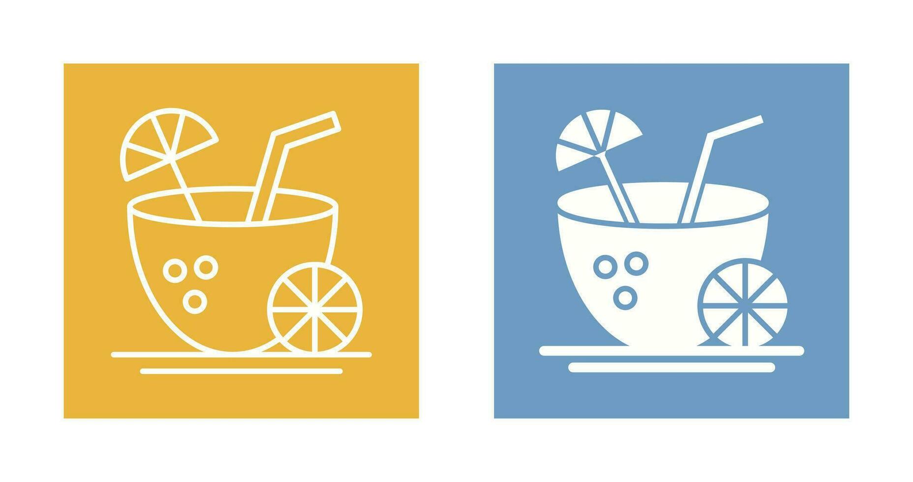 Coconut Drink Vector Icon