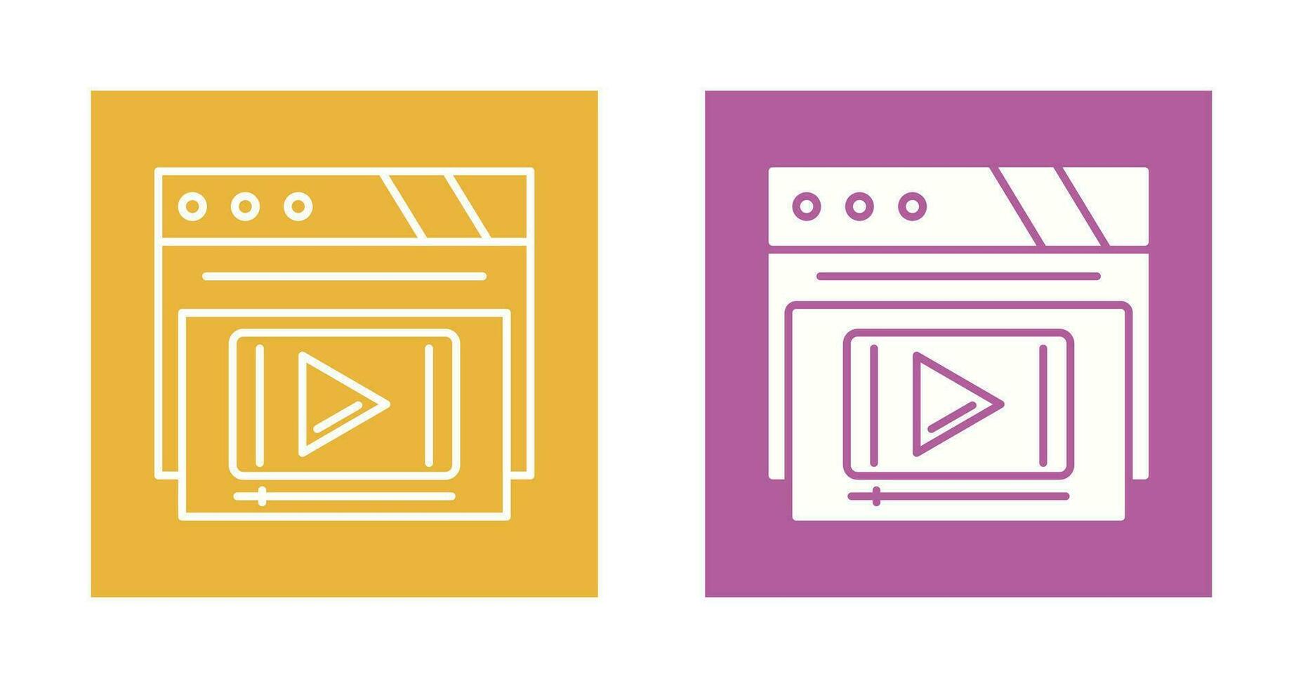 Video Player Vector Icon