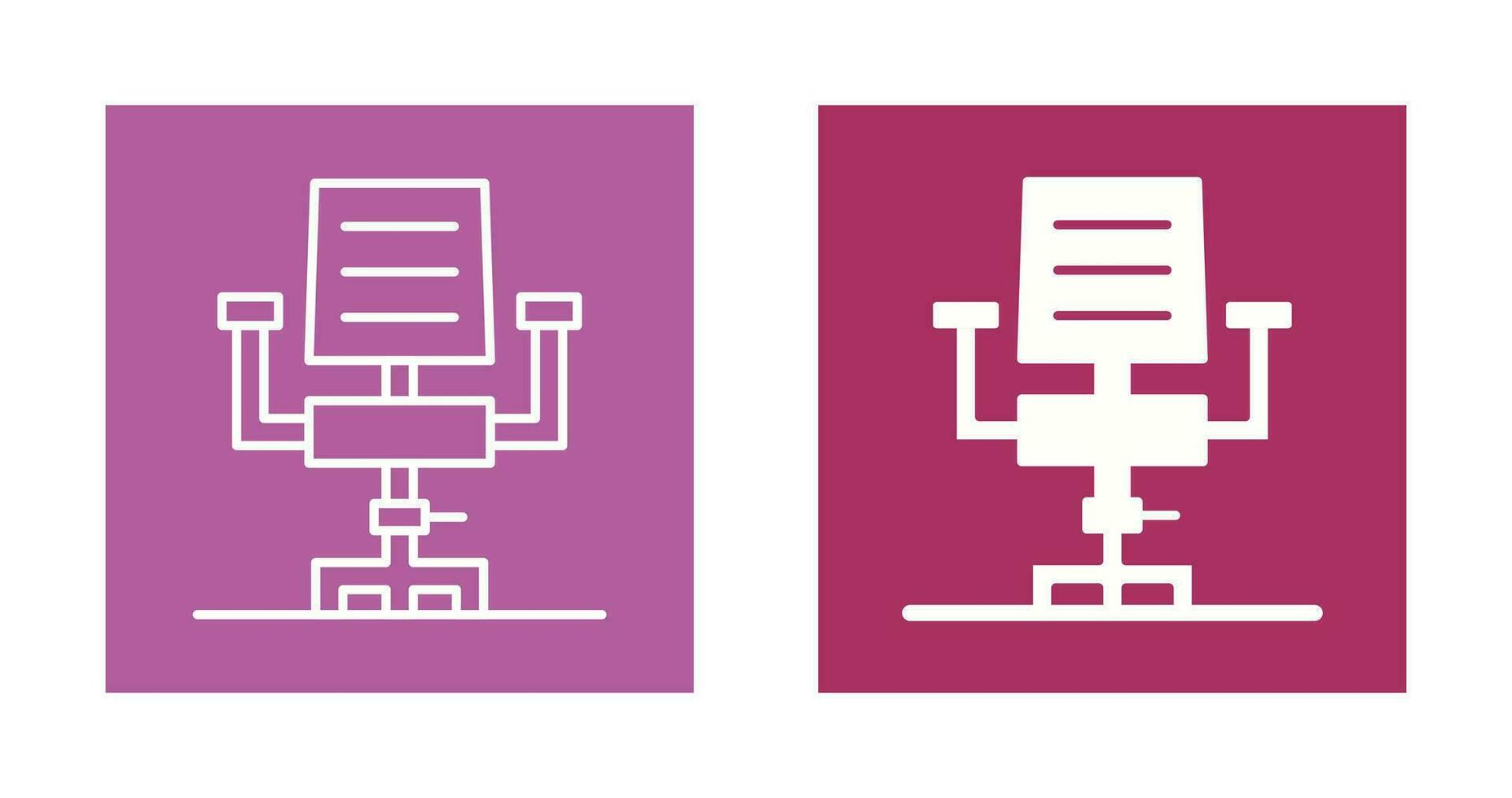 Desk Chair Vector Icon