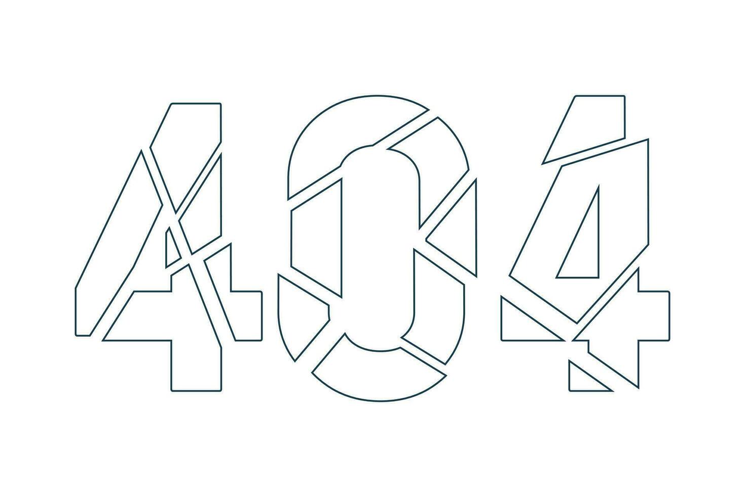 Cracked ice black white error 404 flash message. Ice shards. Crystal shattering. Monochrome empty state ui design. Page not found popup cartoon image. Vector flat outline illustration concept