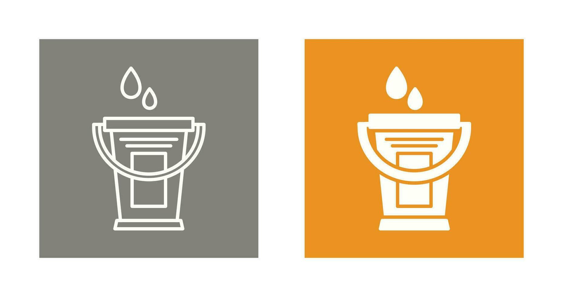 Water Bucket Vector Icon