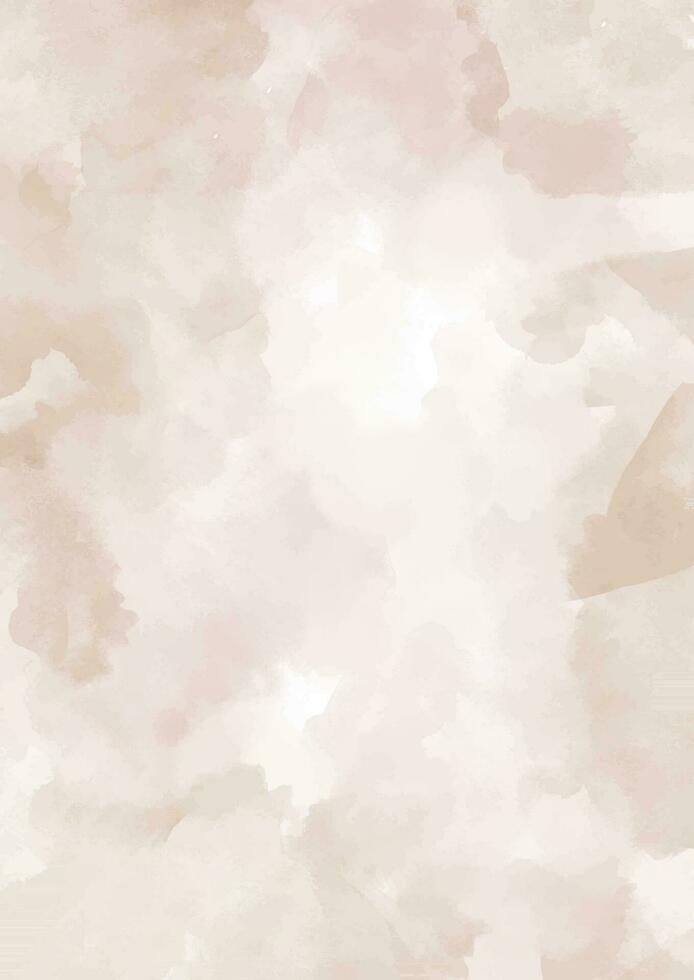 neutral coloured hand painted watercolour texture background vector