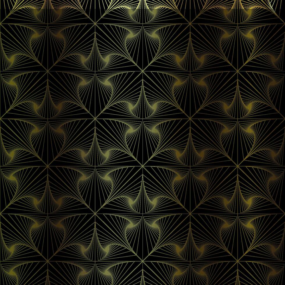 abstract gold and black pattern design vector
