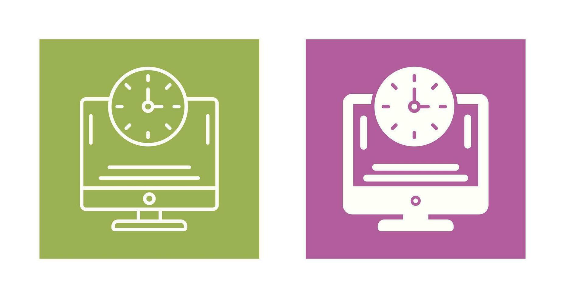 Online Time Vector Icon