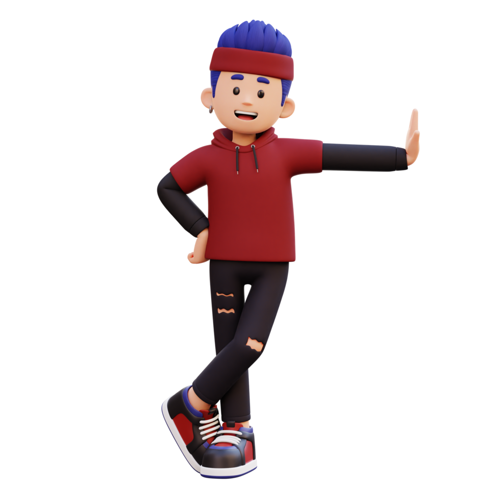 3d male character laying on transparent wall png