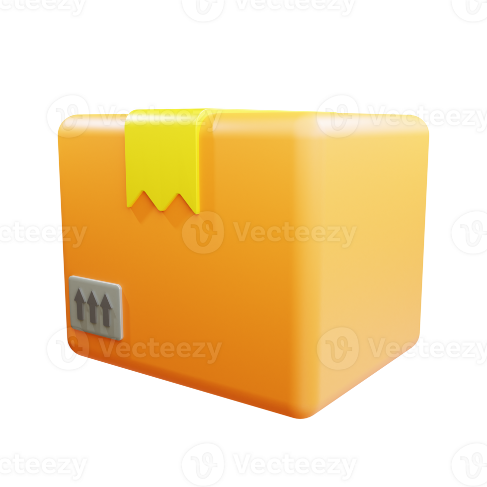 3D Box Icon Object png